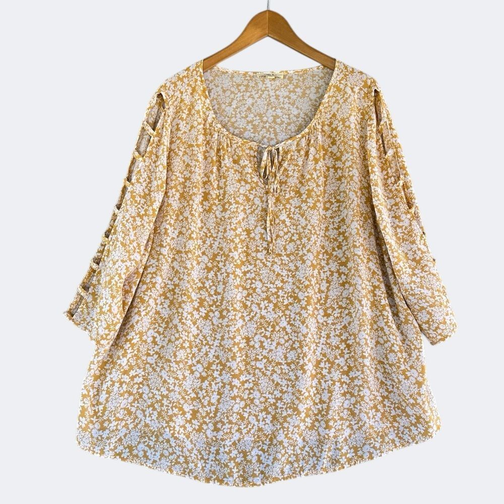 🎉5 for $45🎉 Como blu top blouse shirt size 2X